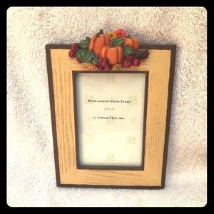 Fall pumpkin photo frame